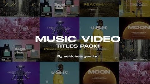 Apple Motion Template | Music Video Titles (Pack 1)