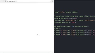 Bootstrap 4 中文教程：Navbar：导航栏的位置