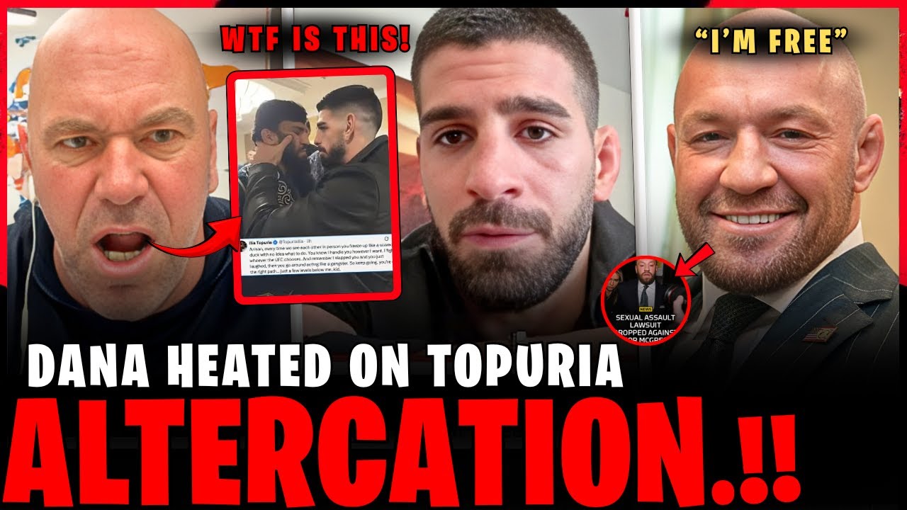 MMA Shock: Dana White HEATED Over Topuria ALTERCATION! | McGregor’s Legal Case Dropped | MMA News
