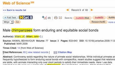 Web of Science-Getting Started