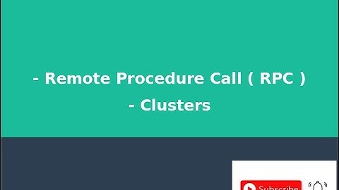 Remote Procedure Call ( RPC ) || Clusters || OS || Malayalam Tutorial