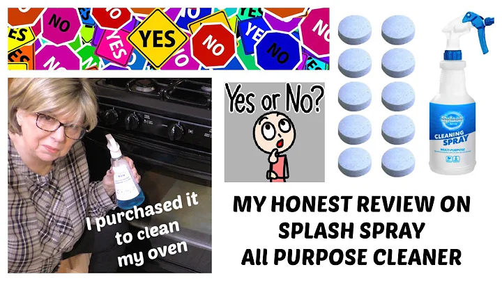PLOP PLOP,  FIZZ FIZZ, I'll Demonstrate how the SPLASH SPRAY Multi Purpose Cleaner cleaned my oven?