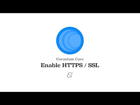 Coronium Core - Enable HTTPS / SSL