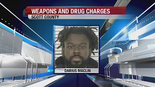 09 23 2023 Suspect held in Scott County Jail on weapons, drug charges