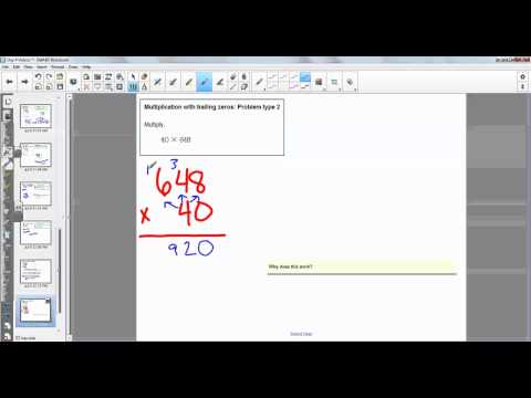 Multiplication with Trailing Zeros   Problem Type 2