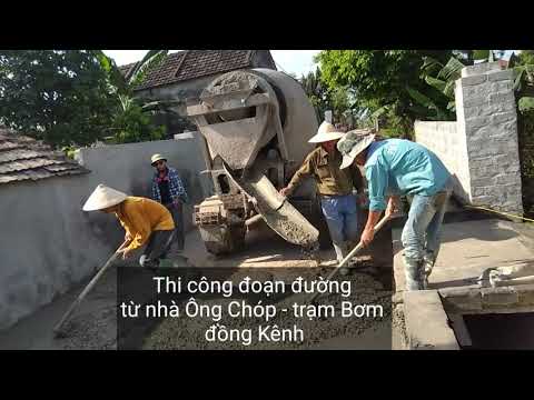 THI CÔNG ĐƯỜNG BÊ TÔNG RA CÔNG VIÊN NGHĨA TRANG ĐỒNG KÊNH
