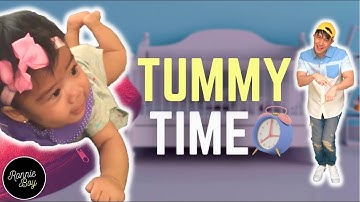 “Tummy Time" Baby Song for Newborns, Infants & Parents |  Ronnie Boy Kids • [Official Music Video]