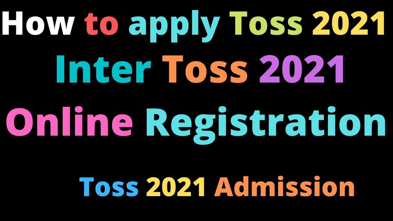 How To Apply Toss Online 2021 { Ssc & Intermediate } Toss Complete information
