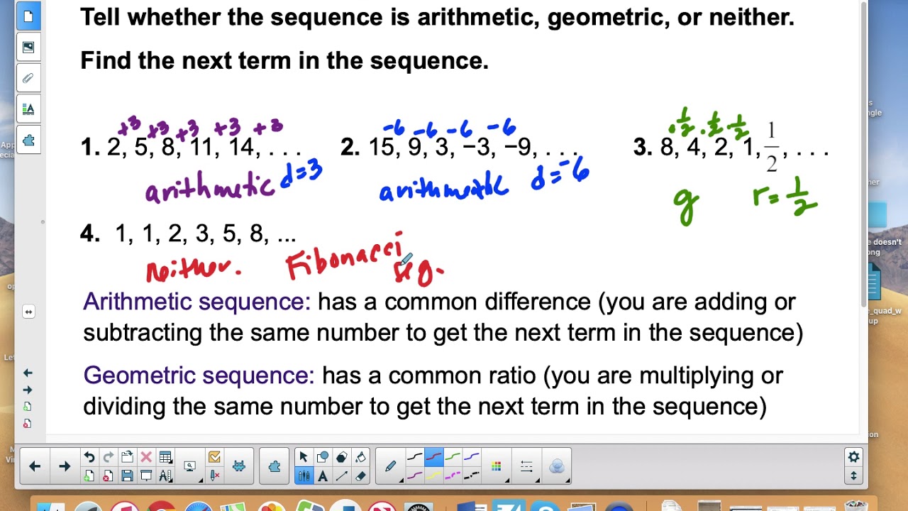 HA2 8 2 arithmetic sequences 1 - YouTube