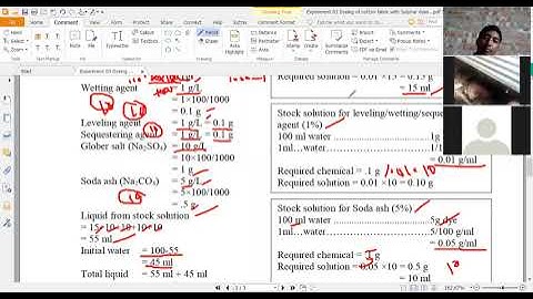 TEX 3102 Experiment 03 Dyeing of cotton fabric with sulphur dye