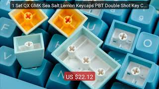 1 Set QX GMK Sea Salt Lemon Keycaps PBT Double Shot Key Caps QXA P... — Best Deal 2026 | Shop Now!