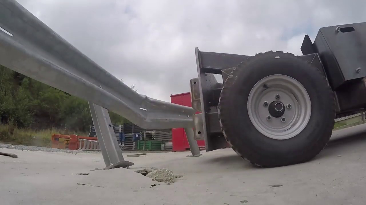 Steel Safety Barrier Crash Test from BITO Storage Systems Midle East