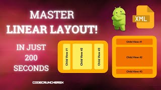 #LinearLayout in XML for #Android Beginners
