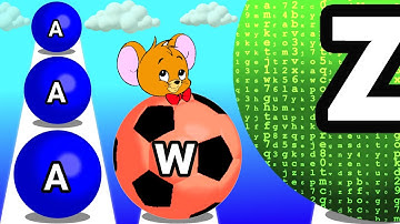 NOOB vs PRO vs HACKER - ALPHABET RUN