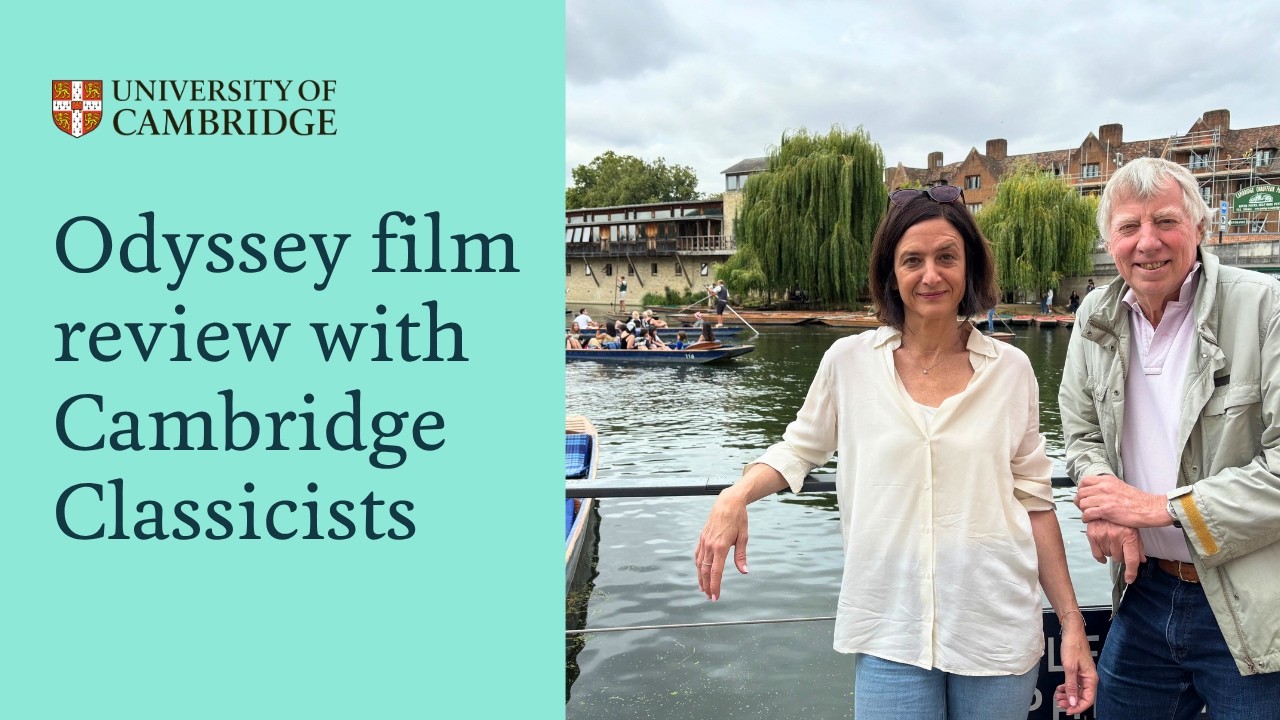 YouTube thumbnail for “What did these Classicists think of the Odyssey film?” by Cambridge University