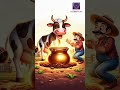 FARMER 👨‍🌾 And His Magical Cow🐄 BEAUTIFUL STORY #Ai #viralshorts