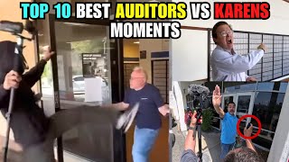 Top 10 Best Auditors Vs Karens Moments Karen Freakouts Compilation First Amendment Audit