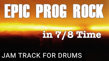Drumless Backing Track Epic Experimental Prog Rock in 7/8 (100 BPM)