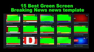 15 Best Green Screen Breaking News news template Backgrounds 2022