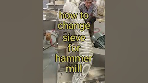 user guide video-how to change the sieve for our BS hammer mill