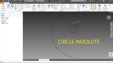 How to create Circle Involute in Autodesk Inventor!