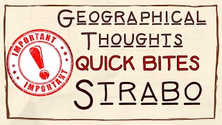 Strabo | Roman Geographers | Quick Bites- Geographical Thoughts | In Hindi