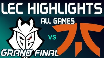 G2 vs FNC Highlights ALL GAMES | LEC GRAND FINAL 2024 | G2 Esports vs Fnatic by Onivia