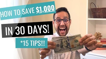 How To Save $1,000 in 30 Days! Even On A Low Income! [15 Tips]