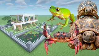How To Make a Tortoise, Frog, and Crab Farm in Minecraft PE