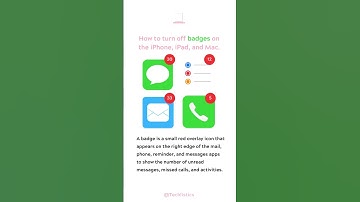 How to turn off the badges on iPhone, iPad, and Mac in the Notifications in the Settings. #Badges
