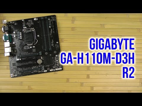 Распаковка Gigabyte GA-H110M-D3H R2