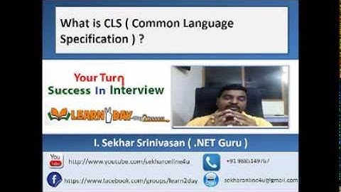 what is CLS ( Common Language Specification )