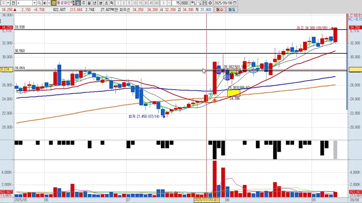동성화인텍 2차 033500 패턴분석 및 투자전략