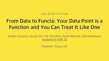 PR-401: From Data to Functa: Your Data Point is a Function and You Can Treat It Like One