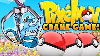 OG MINECRAFT LVL 100 PIXELMON CRANE GAME - MINECRAFT POKEMON MODDED MINIGAME