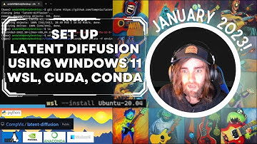 How to Run CompVis’s Latent Diffusion Model on Windows 11 Using WSL, NVIDIA Cuda, and Anaconda! 2023