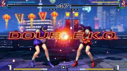 KOF XIV [ver. 2.0]: Messing around with Athena with a friend (Double KOs)
