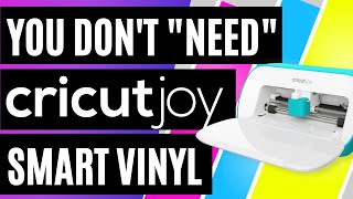 HOW TO USE A CRICUT JOY WITHOUT A CUTTING MAT. DO YOU REALLY NEED SMART VINYL FOR CRICUT JOY?