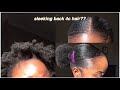 easy low sleek puff on 4c hair