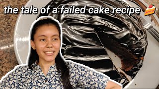 How to NOT bake a chocolate cake... (Vlog)