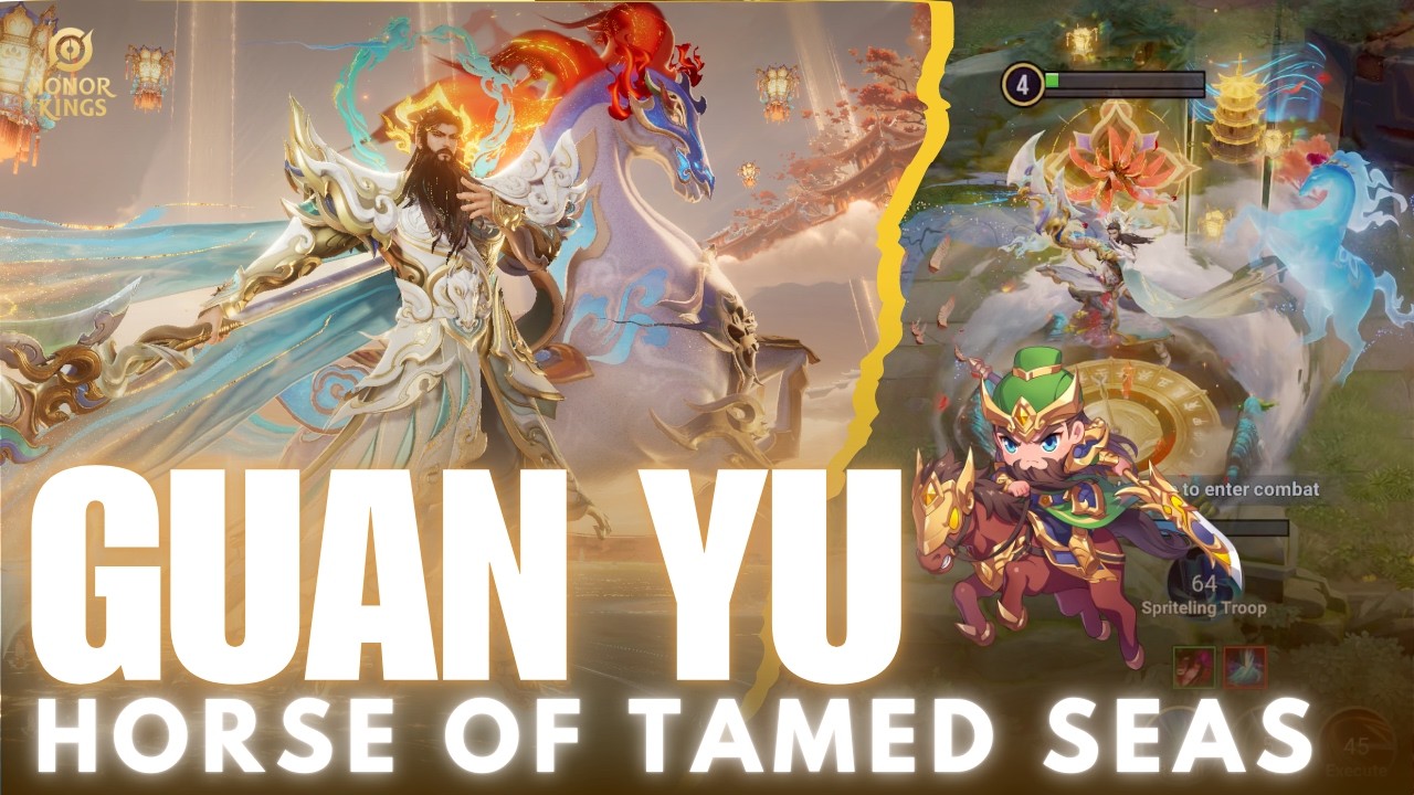 Guan Yu NEW LNY Skin Horse of Tamed Seas 🌊🐎 BEST Clash Lane Build! 10/0/5 Carry | Honor of Kings