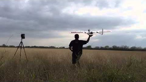 Skyhunter Ruby autonomous takeoff in slow motion