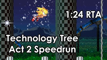 Sonic: After the Sequel -- Technology Tree Zone (Act 2) IL speedrun in 1:24