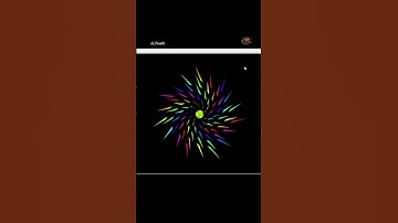 Python Turtle animation Colour change sparkle flower #python #animation #turtle