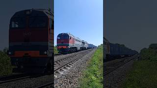Гибридный 2Тэ116У-0125 С Контейнерным Поездом Тэ116У