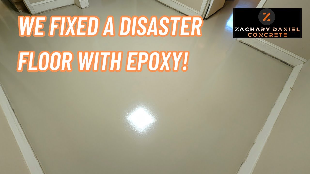 Epic Epoxy Floor Transformation After Hurricane Damage | Concrete Repair & Refinish