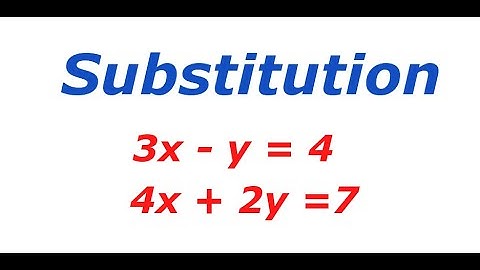 Solving Linear Systems using Substitution; How to Solve System of Equations by Substitution Method