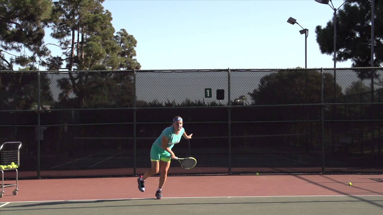 Grand Slam Champ Svetlana Kuznetsova Super Slo Mo Serve at Palisades Tennis Center
