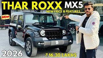 Mahindra Thar Roxx MX5 2026 Detailed Review ✅ Thar Roxx MX5 Diesel Manual New Price & Features