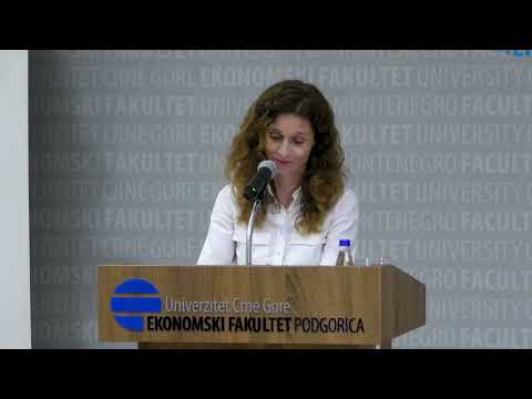 Obraćanje prodekana docent drTamare Backović na Svečanom prijemu studenata generacije 22/23